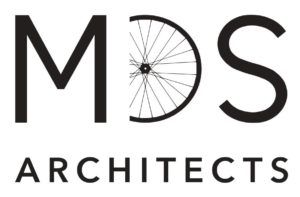 MDS Architects, with a stylized wheel as the D